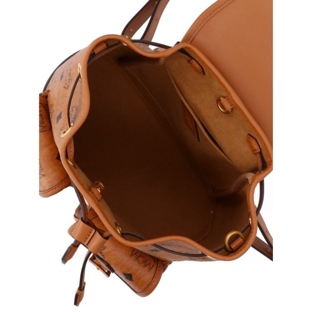 Mcm Aren Mini Backpack Brown - NWT - Picture 4 of 5